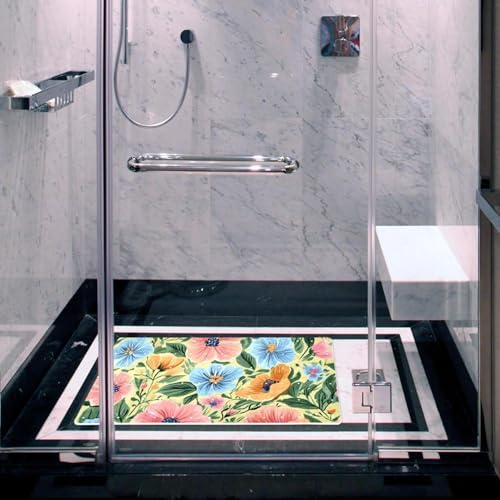 Bath Tub Shower Mat, Washable Bathtub Floor Mats, Suction Cups and Drain Holes - Image 5