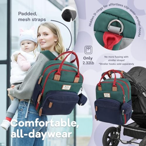 RUVALINO Baby Diaper Bag Backpack - Image 7
