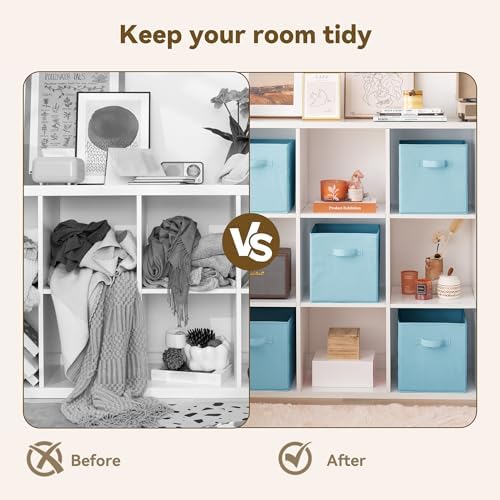GRANNY SAYS 11x11 Cube Storage Bins, Light Blue - Image 7