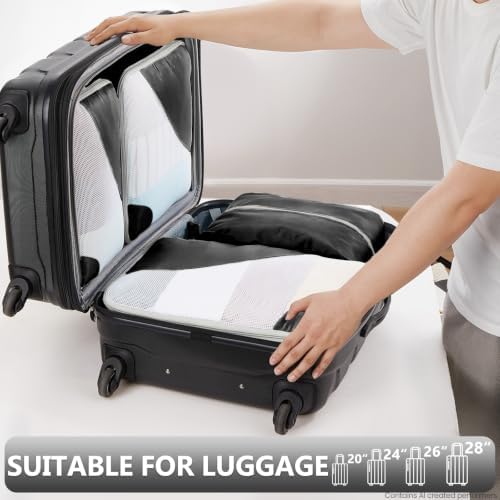 OlarHike 8 Set Packing Cubes for Travel, Gifts for Women Mom, Anti-Tearing - Image 6