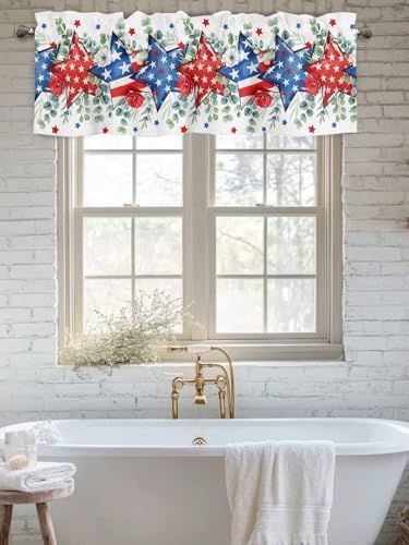 4th of July Kitchen Curtains Valances - Image 6