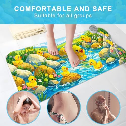 Bath Mat for Tub Non Slip Kids Bathtub Mat 40x16 Baby Bath Mat - Image 7