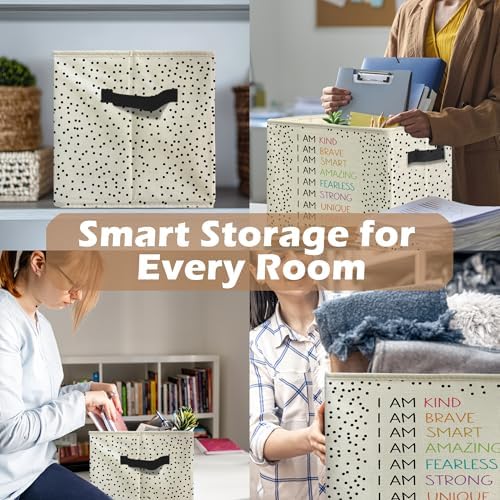 Boho Colorful Inspirational Storage Bins, Positive Affirmation Gifts - Image 6