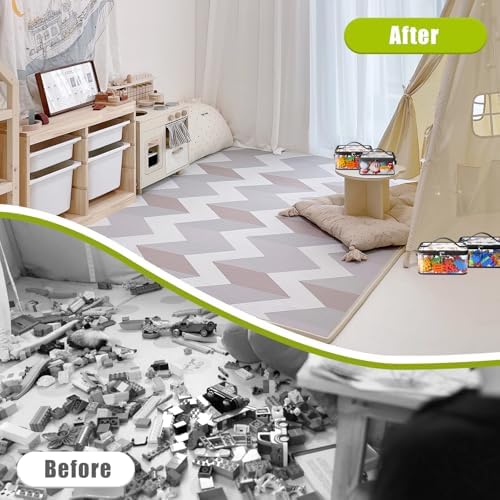8 Packs Large Clear Toy Storage Bags - Image 6