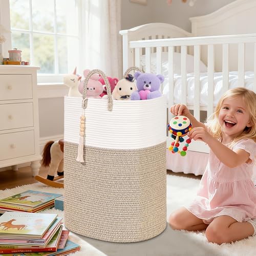 Woven Laundry Basket for Clothes, 100L Large Rectangle Laundry Hampers - Image 6