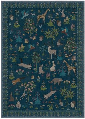 BESBLEE 6X9 Washable Area Rug for Living Room, Animal Non Slip - Image 7