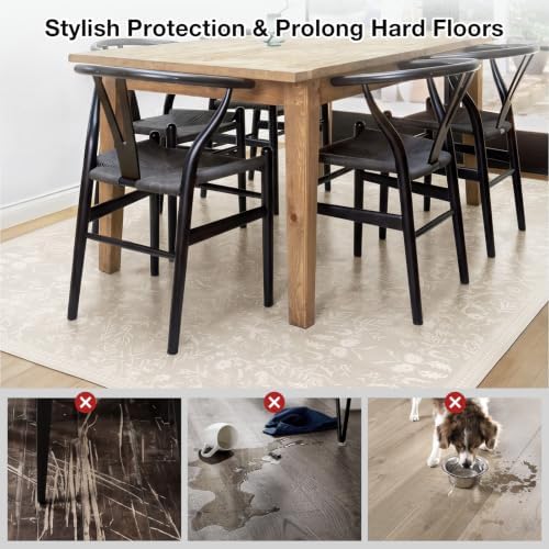 3' x 10' Beige Hallway Runner Mat, Upgraded Waterproof Plastic Floor Mat - Image 6