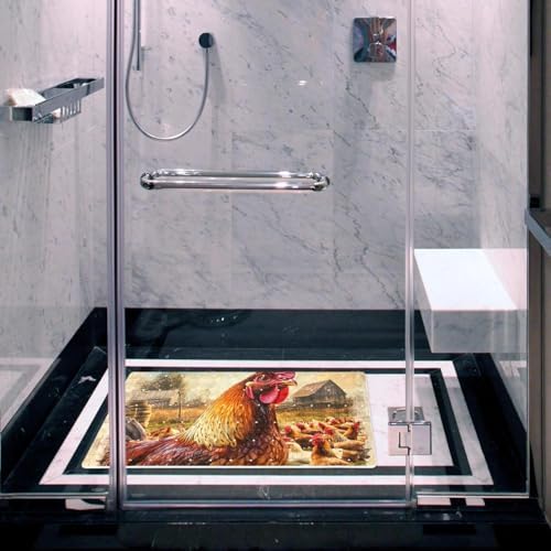 Bath Tub Shower Mat, Washable Bathtub Floor Mats, Suction Cups and Drain Holes - Image 6