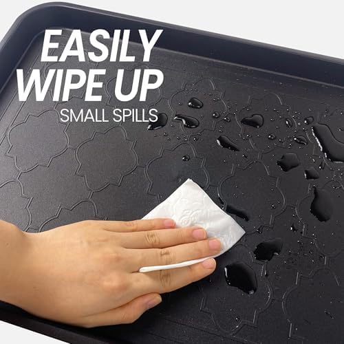Boot Tray for Entryway Indoor, Heavy Duty Shoe Mat Trays 3 Packs, 16.7"x12.8" - Image 6