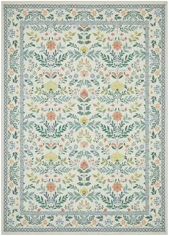 Joydeco Boho Floral 9x12 Rug for Living Room, Non Slip Indoor Carpet for - Image 6