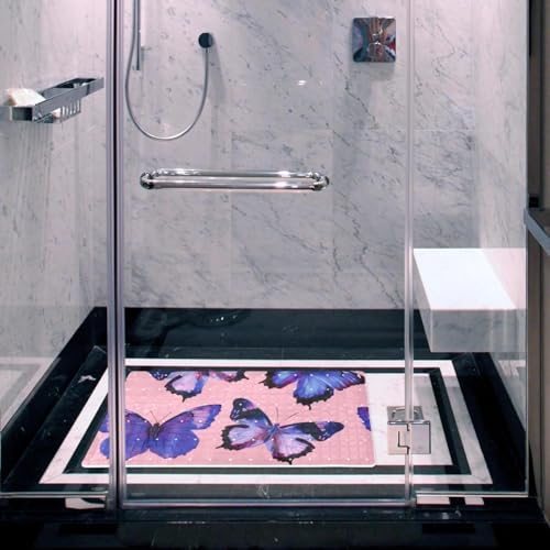 Bath Tub Shower Mat, Washable Bathtub Floor Mats, Suction Cups and Drain Holes - Image 5