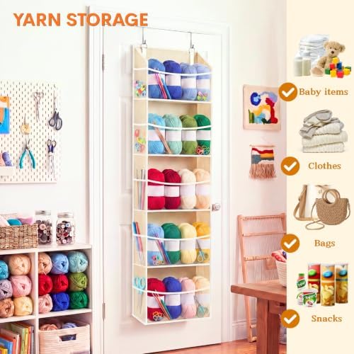 Ofiray-home 5Tiers Over Door Organizer, Weekly Clothes Organizer - Image 6