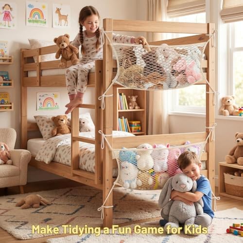 Stuffed Animal Storage Net for Kids, Toy Organizer Net - Image 6