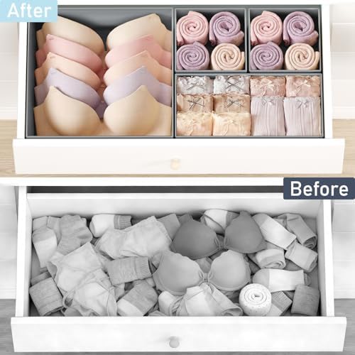 DIMJ Drawer Organizer Clothes 26 Pack - Image 6