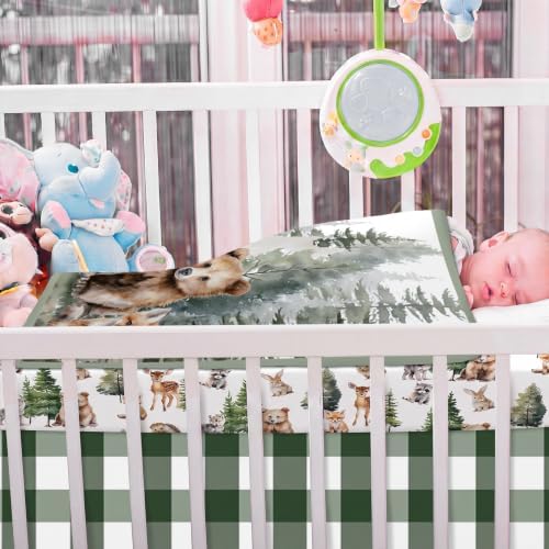 Hahafelt 3 Pcs Woodland Animal Baby Crib Bedding Set - Image 6
