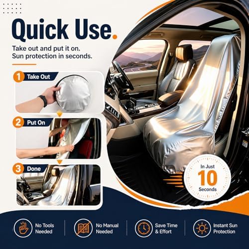 2026 Thickened Car Seat Sun Shade Cover, Foldable Car Seat Shade - Image 7