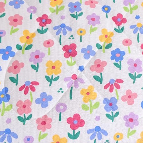Caressma Colorful Floral Toddler Bedding Set 4 Pieces Kids Comforter Set - Image 6