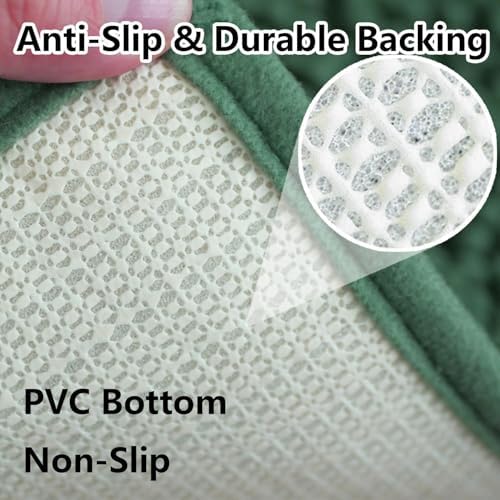 BOANKODU Bathroom RugsSets 2 Piece,59X24+16X24Inch,Absorbent Non-Slip Very Soft - Image 6