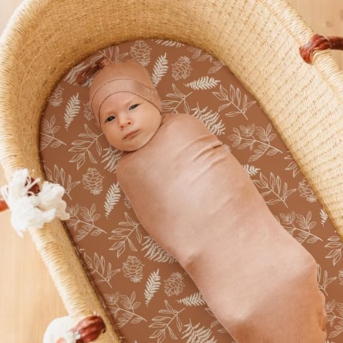 Stretch Fitted Bassinet Sheet Set BROLEX 2 Pack Cradle Sheets - Image 7