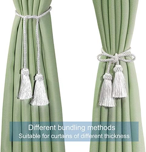 Curtain Tiebacks Handmade Curtain Holdbacks Rope - Image 6