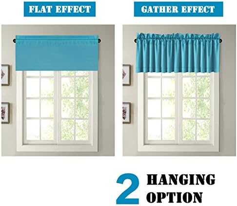 H.VERSAILTEX Blackout Valances for Windows, Kitchen Valance Curtains for Living - Image 6
