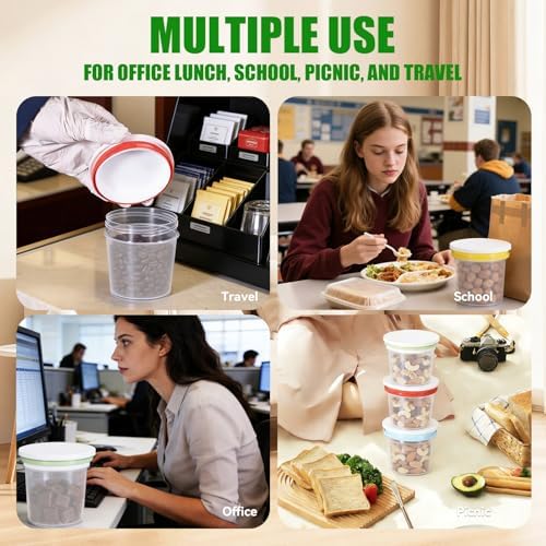 12 Pack 8.8oz Plastic Food Storage Containers - Image 6