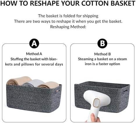 MiniArk Large Storage Baskets for Shelves, Baby Nursery, Toy Baskets Box - Image 7