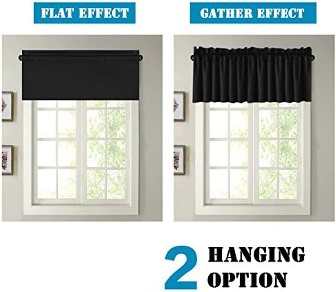 H.VERSAILTEX Blackout Valances for Windows, 4 Panels 52" W x 18 - Image 6