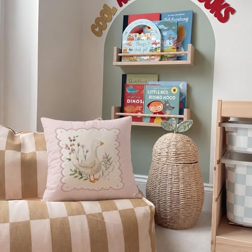 Goose Nursery Decor Pillow Cover 18x18 Baby Girl Room Decor - Image 7