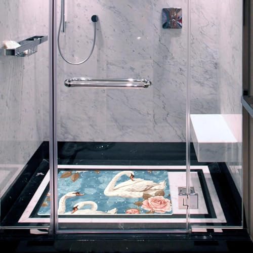 Non Slip Shower Mat Bathtub Mat 15.1x26.8 Inch, Quick Dry Bath Mat - Image 5