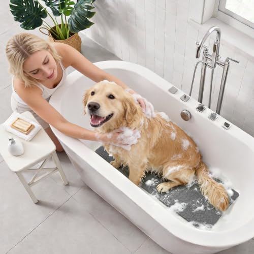 Asvin Soft Textured Bath, Tub Mat, 47x16 Inch, Phthalate Free, Non Slip Comfort - Image 6