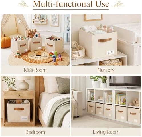 Storage Cubes 10 Pack, 11 Inch Fabric Storage Cubes Organizer Bins - Image 7