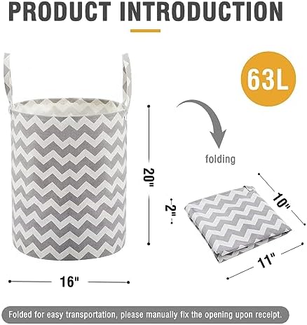 Baby Laundry Basket Nursery Hamper - Image 6