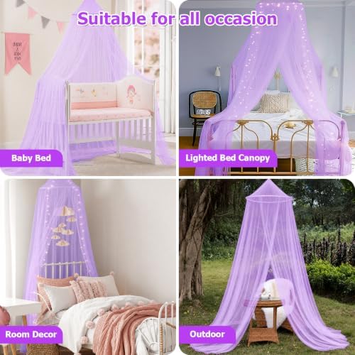 Bed Canopy with Lights, Bed Canopy - Image 6