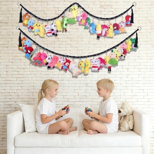 2PCS Stuffed Animals Storage Chain Organizers 80" Cotton Hanging Storage Chain - Image 7