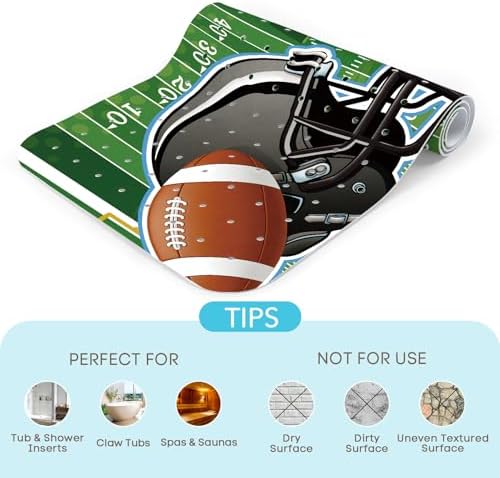SHUCHING Green Bath Mat for Tub Non Slip for Baby-40x16 Inch - Image 7