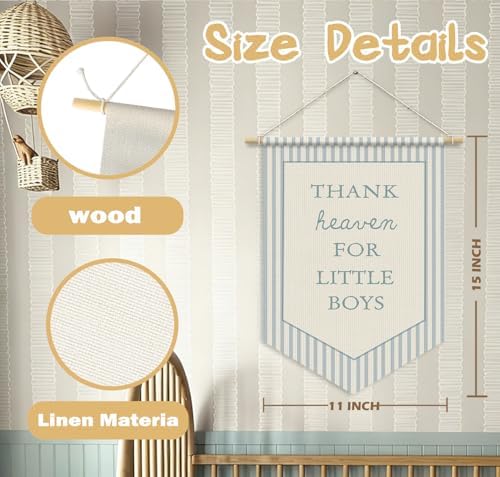 Baby Boys Room Nursery Decor, Thank Heaven - Image 7