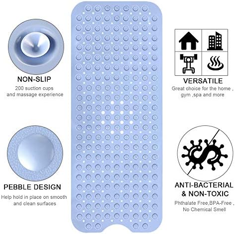 YINENN Bath and Shower Safety Mats 40x16 inch, Non Slip - Image 5