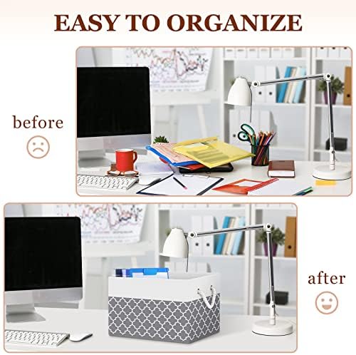Fab totes Storage Bins 4-Pack, Foldable Storage Baskets - Image 6