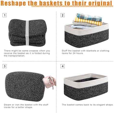 OIAHOMY 4 PACK 7L Storage Baskets - Image 7