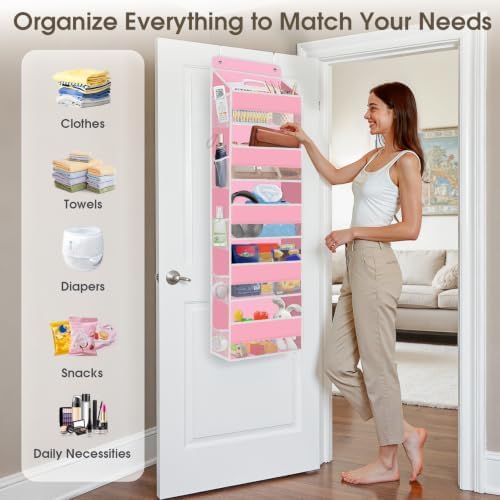 1Pack Over The Door Organizer Large Capacity Hanging Storage Room Organizer - Image 6