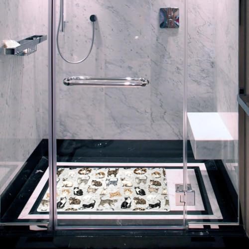Bath Tub Shower Mat, Washable Bathtub Floor Mats, Suction Cups and Drain Holes - Image 6