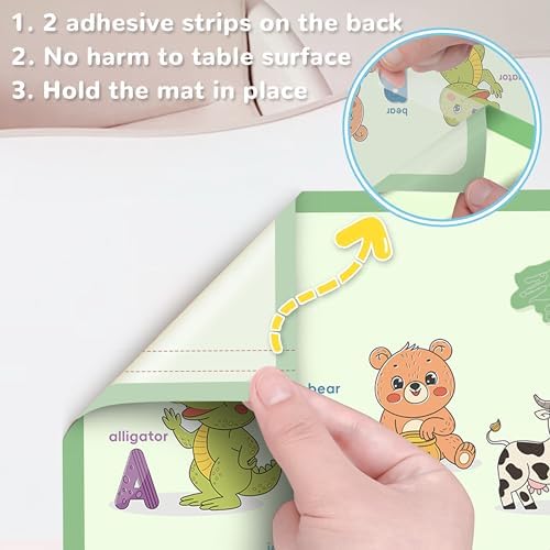 Disposable Placemats for Baby Toddlers, Plastic Sticky Table Mats Babies for - Image 6