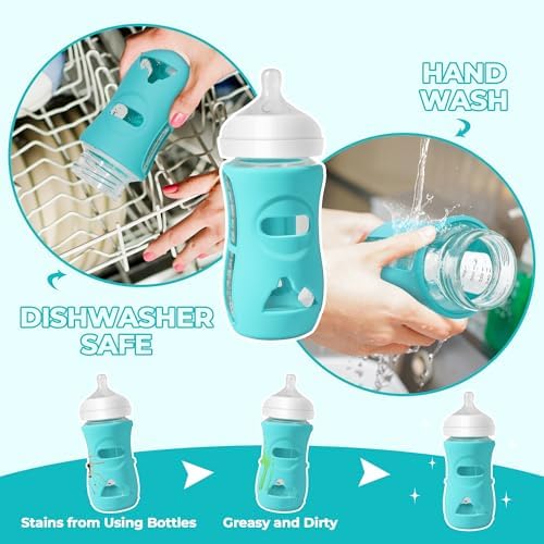 3Pack Silicone Sleeves for Philips Avent Natural Glass Baby Bottles - Image 7