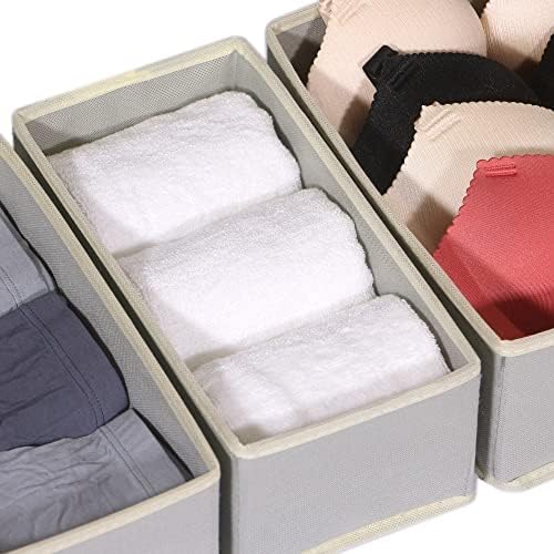 DIOMMELL 12 Pack Foldable Cloth Storage Box Closet Dresser Drawer Organizer - Image 7