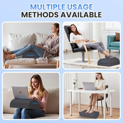 TranquilRelax Foot Rest Under Desk, 3-Height Adjustable Foot Stool - Image 6