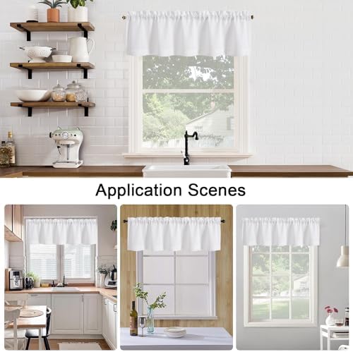 Chyhomenyc White Short Curtain Valance - Image 6
