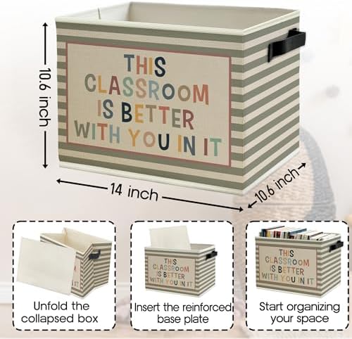 Boho Classroom Storage Bins Box - Image 6