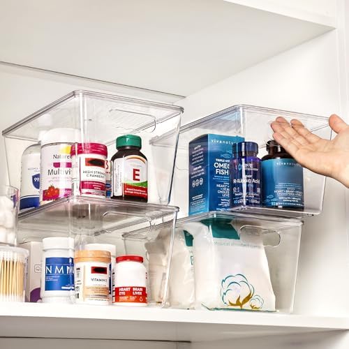 Vtopmart 6 Pack Clear Stackable Storage Bins - Image 6