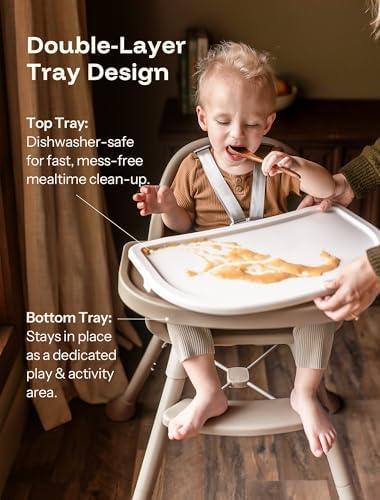 HARPPA Caspio Lite High Chair, 4-in-1 Baby Feeding Chair - Image 7